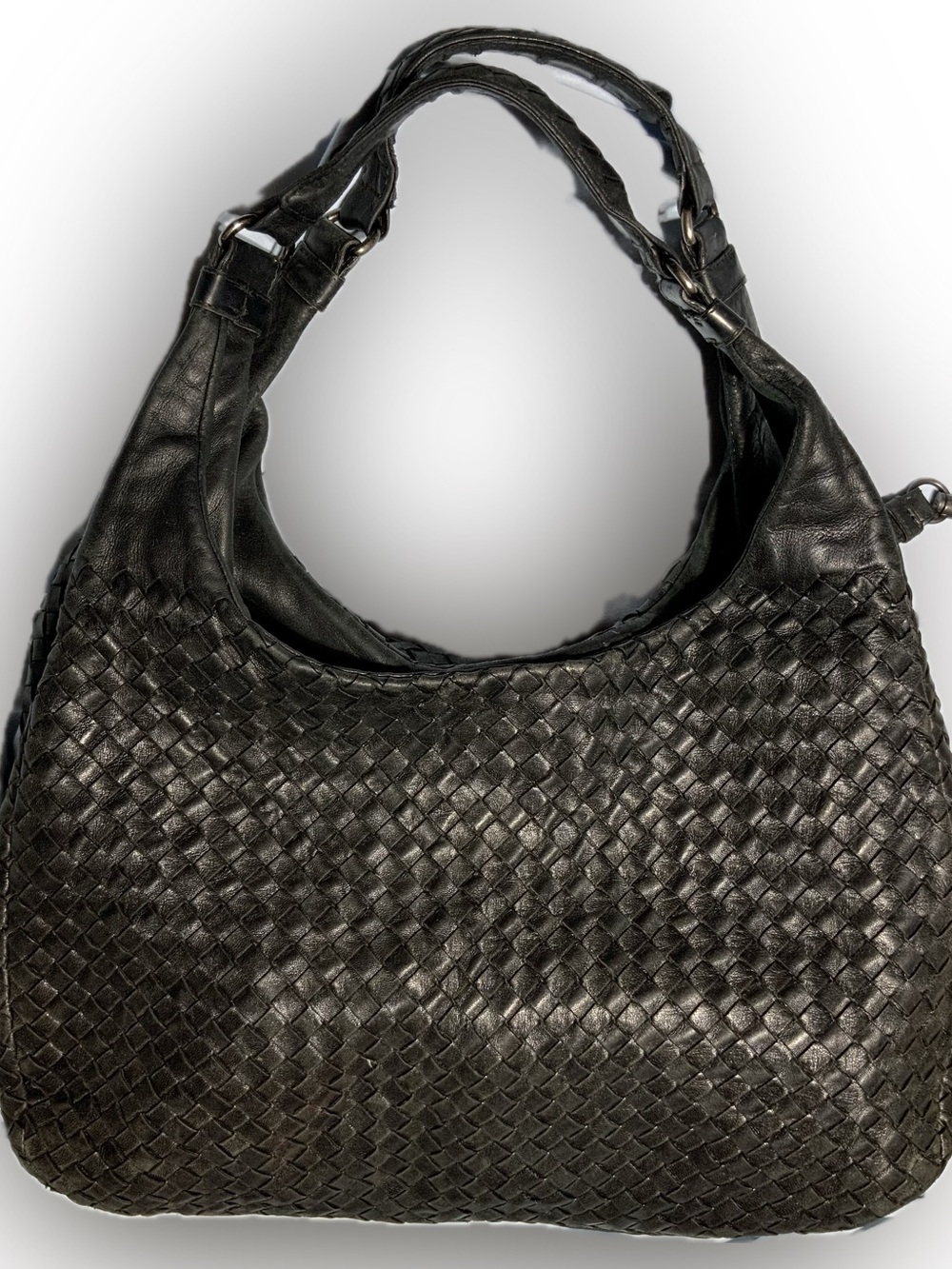 Bottega Veneta Nappa Intrecciato Sloane Hobo Shoulder Handbag